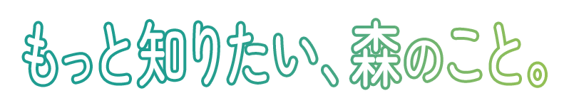 もっと知りたい、森のこと。
